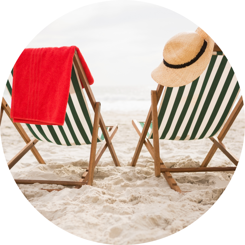 Beach chairs