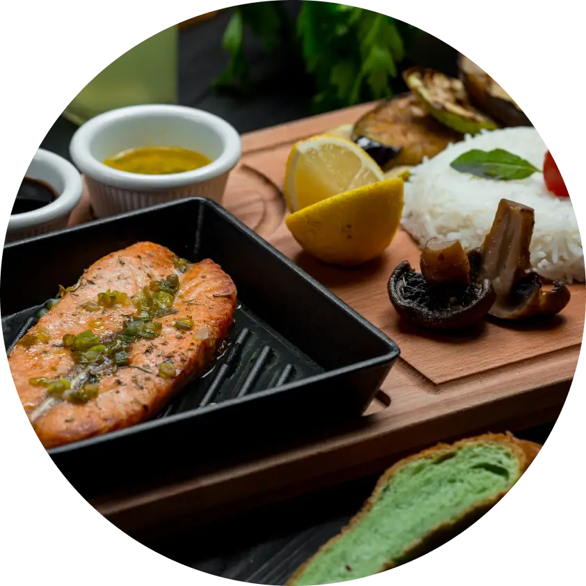Salmon dish